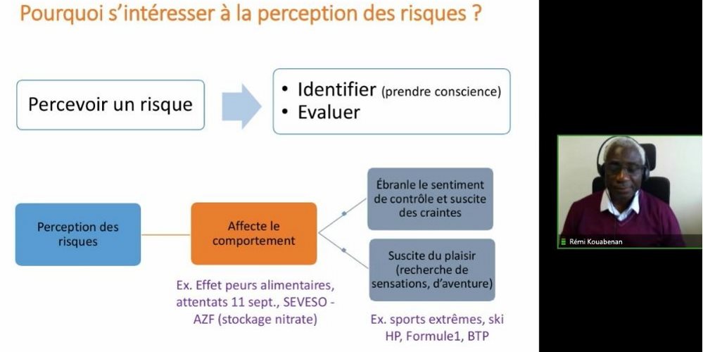 Webinar Percepción de los riesgos 1/5: ¿Por qué prestar atención a la percepción de los riesgos?